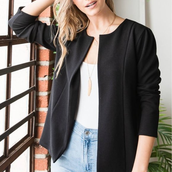 Heimish Full Size Open-Front Blazer - Picture 5 of 8